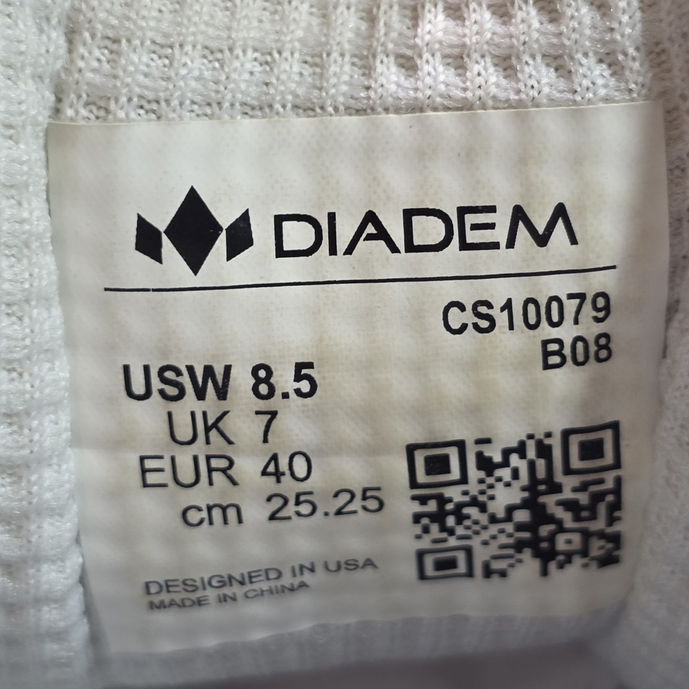 Diadem Court Burst Tennis Pickleball Shoes White Blue Womens 8.5 - Picture 15 of 16